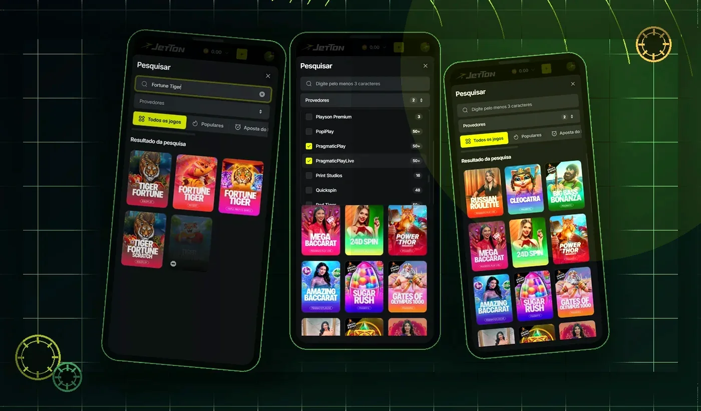 Painel de status e disponibilidade de acesso da JetTon
